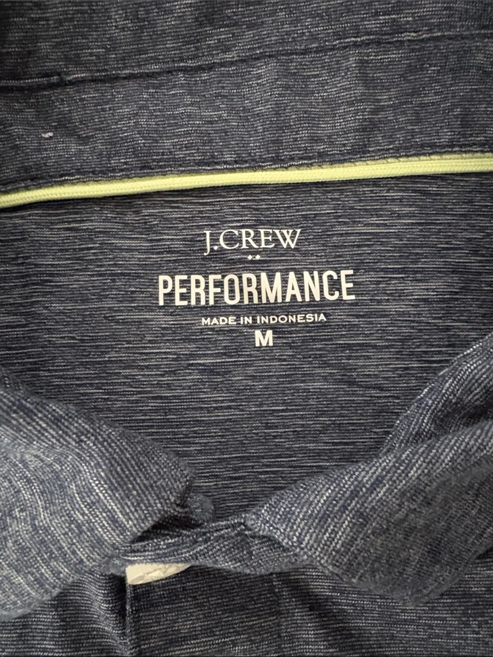 J. Crew Men's Performance Polo Shirt lot - Blue and Navy Medium like new